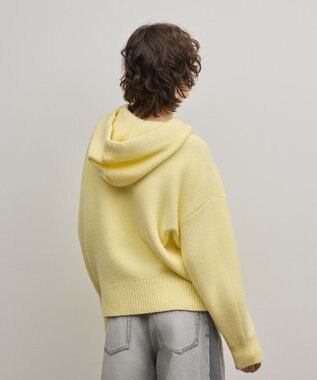 GRACE CONTINENTAL ガーターニットパーカー イエロー