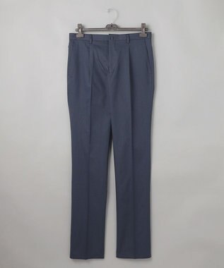 GOTAIRIKU 仕事で着られる綿パン【吸水速乾/ストレッチ/折り目加工】クールマックスコットンパンツ_1タック(25年モデル) ネイビー系