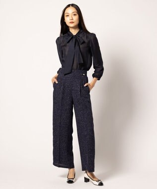 TOCCA 【洗える】MIST TWEED パンツ ネイビー系5