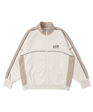 WEGO 【ユニセックス着用ITEM/MLサイズ展開】パイピングトラックジャケット オフホワイト