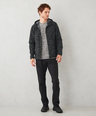 JOSEPH ABBOUD MOUNTAIN 【UNISEX】ランダムスラブリップTシャツ ライトグレー系