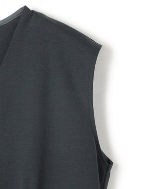 uncrave ダブルフェイスジャージー オールインワン スレート