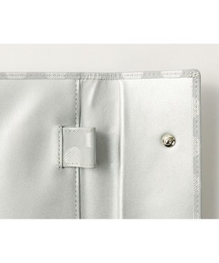 MIYABIYA La quoh with kirakaracho 南蛮七宝 プリントレザー ノートカバー 月白銀(つきしろぎん)