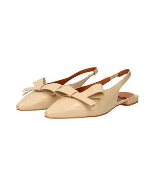 INTER-CHAUSSURES 【ANGEL ALARCON】ポインテッドトウローヒールリボンパンプス