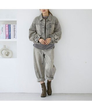 MODE ET JACOMO <carino>スクエアトゥブロックヒールブーツ カーキ