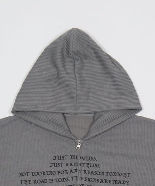 WEGO 【ユニセックス着用ITEM】メッシュZIPパーカー グレー