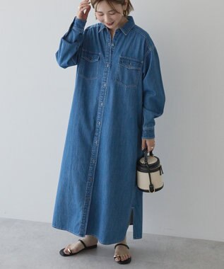 AMERICAN HOLIC デニムシャツワンピース Indigo