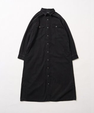 AMERICAN HOLIC デニムシャツワンピース Black