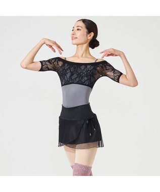 Chacott ショートパンツ付スカート ブラック