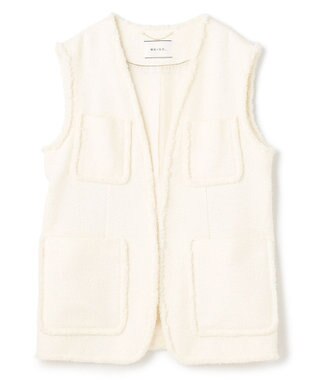 BEIGE， DAHLIA / ツイードジレ Ecru