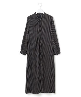 23区 S 【洗える】グラデーションドットプリント ワンピース ネイビー系