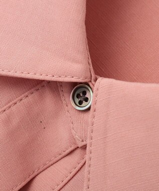 YECCA VECCA バルーン袖スキッパーシャツ Pink