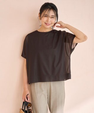 UNFILO シアーレイヤードT ブラウン