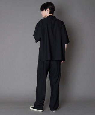 WEGO 【セットアップ対応】TRオープンカラーシャツ（SS） ブラック