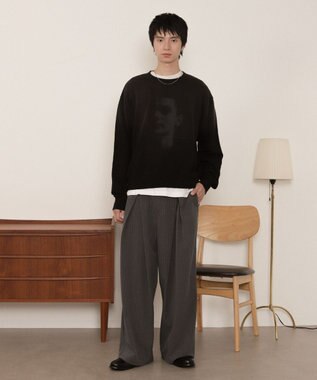 WEGO フェードプリントプルオーバー ブラック