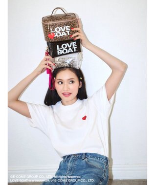 Green Parks ■別注　ＬＯＶＥ　ＢＯＡＴ　バニティポーチ Black