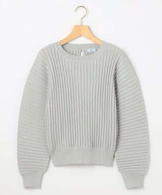 組曲 S ラメリブドルマン ニット シルバーグレー系