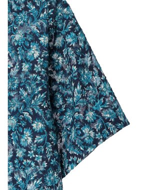 Green Parks 柄開襟シャツ Blue