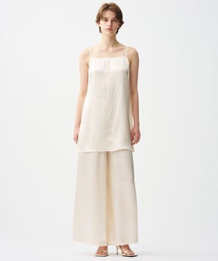 uncrave アセテートヴィンテージサテン キャミソールブラウス エクリュ