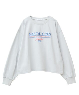 Green Parks 刺繍ロゴクロップドＴシャツ Gray