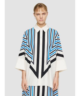 クレットプリント　リラックスフィットブラウス