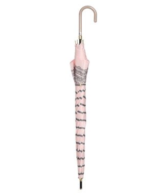 MOONBAT 【雨傘】ランバン　オン　ブルー (LANVIN en Bleu) ボーダー レース 長傘 ピンク