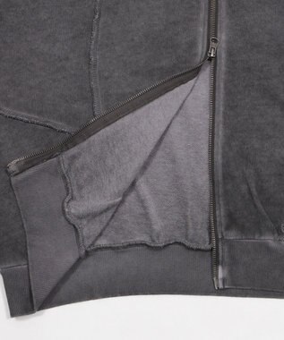 WEGO 【ユニセックス着用ITEM/MLサイズ展開】スウィッチングZIPパーカー ブラックその他