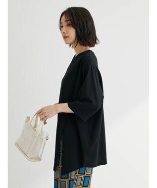 Green Parks アシメトリーデザインチュニック Black