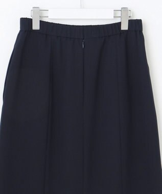 自由区 L 【セットアップ対応・接触冷感・UVケア・洗える】ライトストレッチ スカート ネイビー