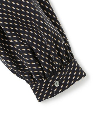 23区 S 【洗える】グラデーションドットプリント ワンピース ネイビー系