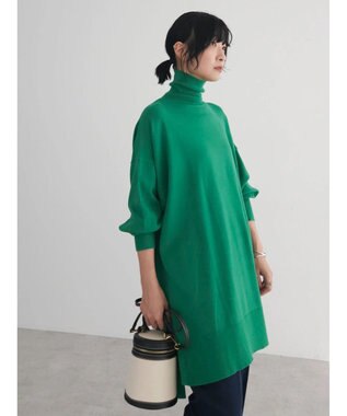Green Parks もちやわ　タートルニットチュニック Green