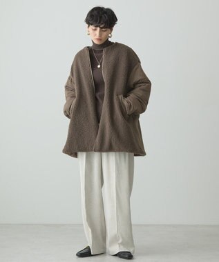 AMERICAN HOLIC 軽ポカ２ＷＡＹリバーシブルキルトアウター Mocha