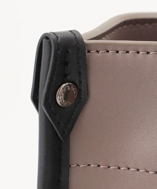 Y'SACCS リサイクルレザー　バインダーA4トートバッグ グレージュ×ブラック