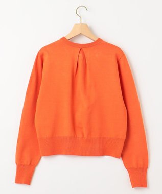 組曲 【洗える・6色展開】Elenaベーシックニット カーディガン オレンジ系