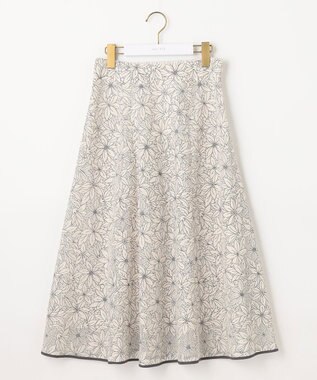 ANY SIS S 【洗える】フラワーレーシーオパール スカート アイボリー系