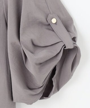 ANY 【洗濯機可能/接触冷感/UVケア】清涼リラックスブラウス グレー