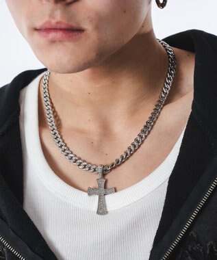 WEGO Mモチーフラインストーンネックレス 柄3