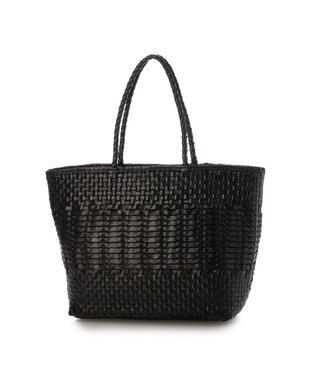 UNBILLION ペルケ perche / 牛革メッシュ編みトートL ブラック