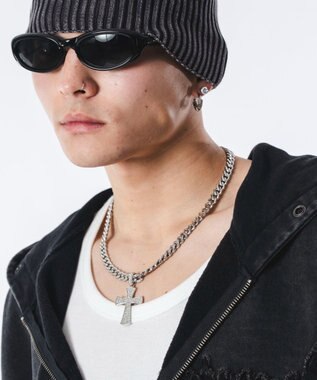 WEGO Mモチーフラインストーンネックレス 柄3