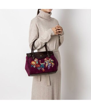 ANNA SUI マデリーン ハンドバッグ ボルドー