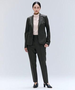 BEIGE， 【Lsize・セットアップ対応】CORBY / ウールピンタックバックサイドゴムパンツ Khaki