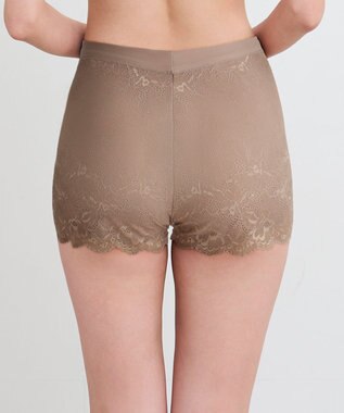 WACOAL オーバーパンツ ショート丈 ヒップアップで脚長シルエット ウエスト部分をすっきり見せる 一枚ばき可能 重ねばきにもおすすめ レディース GRC630 /ワコール チャコールグレー