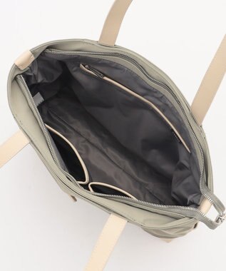 Y'SACCS アシメファスナーポケットトート ライトグリーン