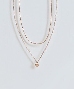 Phoebe 【金属アレルギー対応】2setスウィートハートネックレス　シャンパンゴールド シャンパンゴールド