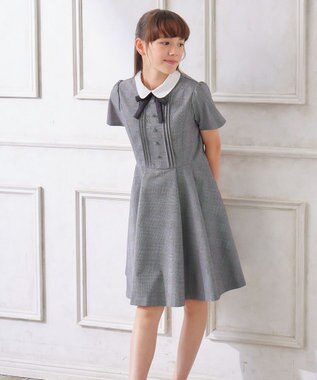 ANY KIDS 【WEB限定/any FAM JUNIOR】半袖 ワンピース グレンチェック