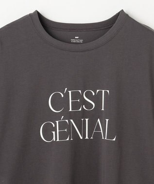 ANY ロゴロングスリーブTシャツ スレート