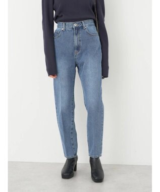 earth music&ecology センタープレスデニムパンツ Light Indigo
