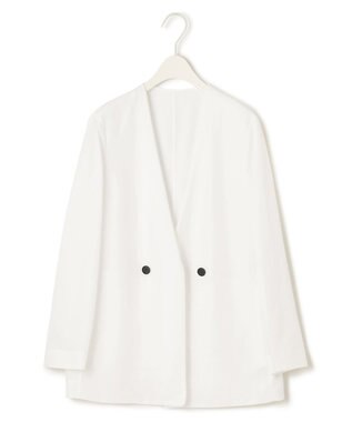 ICB 【洗える】 UnleashLite ノーカラージャケット オフホワイト系