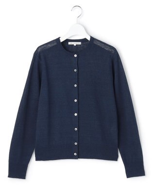 23区 【先行予約】ピュアリネンハイゲージ カーディガン