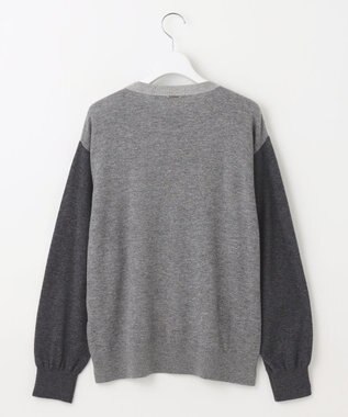 自由区 L 【カタログ掲載】ファインウールカシミヤクルーネック ニット グレー系